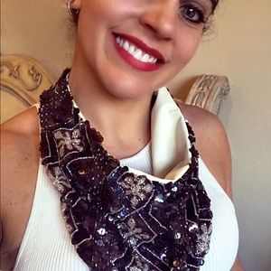 Renee Christopher Beaded Scarf Necklace